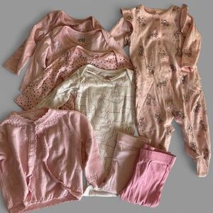 Carter's/Disney 3-6Months Pink Valentine’s Kids Matching Set Bundle